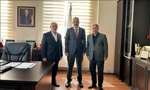 Prof. Dr. Cahit Külekçi, Saffet Çam Vakfı Müdürü Oktay Yılmaz'ı Kabul Etti